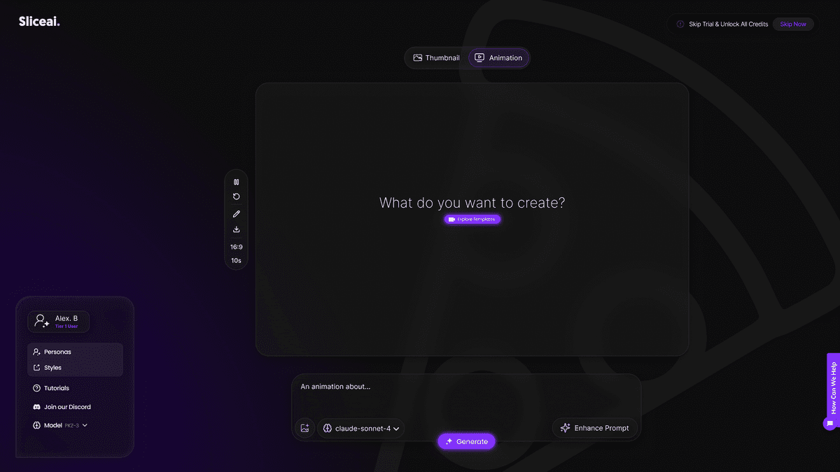 AI generated animation